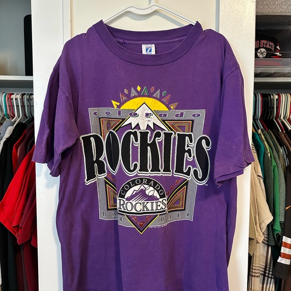 LOGO 7 Other - 1993 Colorado Rockies Logo 7 Tee